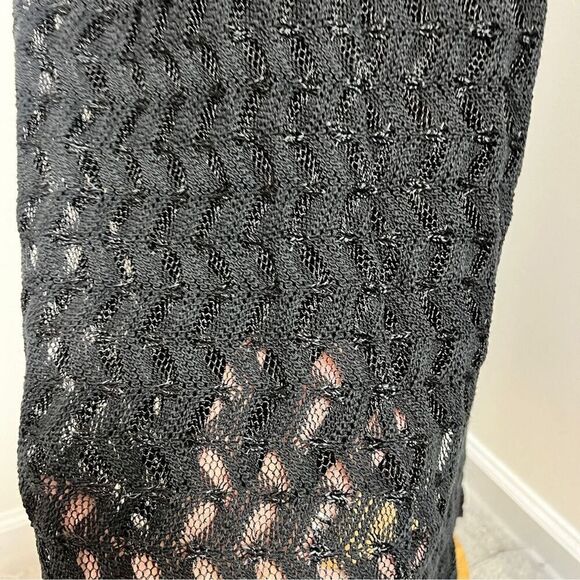 Parallel Dresses Spaghetti Vintage Strap Black Knit Lined Dress Sz 8 (519) - Picture 8 of 12